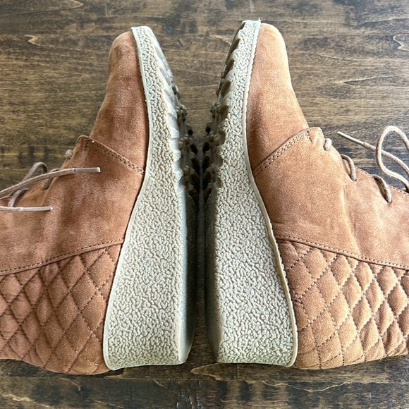 Mia Women's Chestnut Brown Jaimee Quilted Ankle Boots Size 5M - Picture 7 of 10